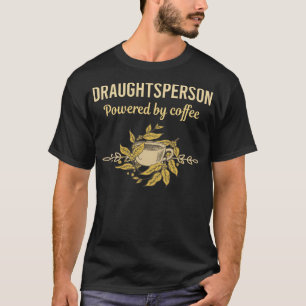 Aangedreven door koffie - Tekenaar T-shirt