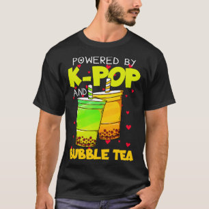 Aangedreven door KPOP en Bubble Tea Music Lover Ka T-shirt