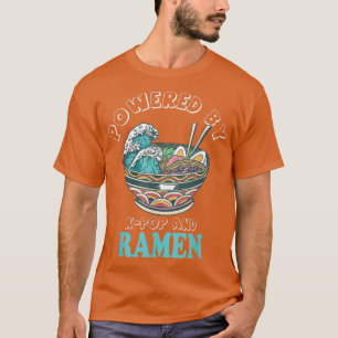 Aangedreven door Kpop en Ramen Anime T-shirt