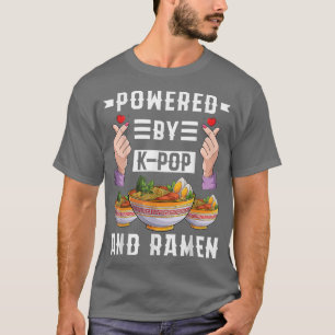 Aangedreven door Kpop en Ramen Kpop Music Kdrama M T-shirt