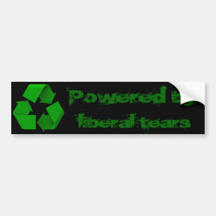 Aangedreven door liberale tranen bumpersticker