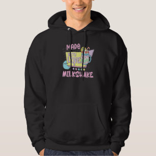 Aangedreven Door Liefde Milkshake Retro 80s 90s Wi Hoodie