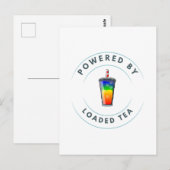 Aangedreven door Loaded Tea Briefkaart (Voorkant / Achterkant)
