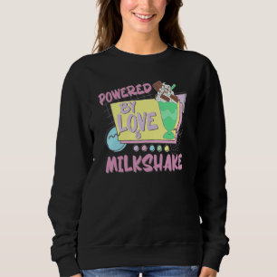 Aangedreven door Love Milkshake Retro 80's 90's, d Trui