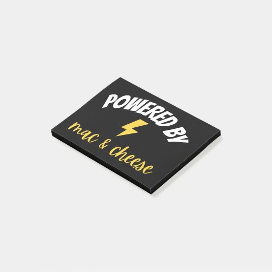 Aangedreven door Mac en Cheese Post-it® Notes (Schuin)