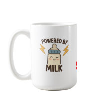 "Aangedreven door Melk" Grappige koffiemok | Nieuw