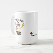 Aangedreven door melk koffiemok (Voorkant links)