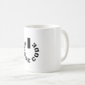 Aangedreven door Morse Code Koffiemok (Voorkant rechts)