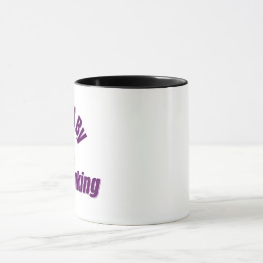 Aangedreven door overdenken - Bold Skull Mok (Midden)