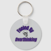 Aangedreven door overdenken – Skull Sticker Sleutelhanger (Voorkant)