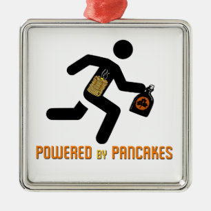 Aangedreven door pannenkoeken metalen ornament