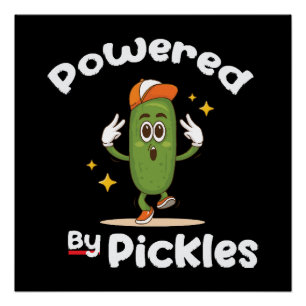 Aangedreven door Pickles Voedsel Augurk Grappig Perfect Poster