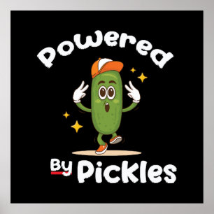 Aangedreven door Pickles Voedsel Augurk Grappig Poster