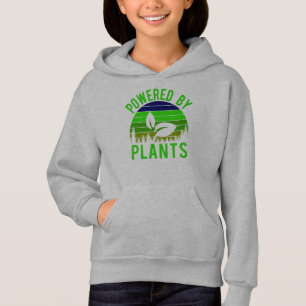 Aangedreven door Planten Funny Green Vegan Sunset