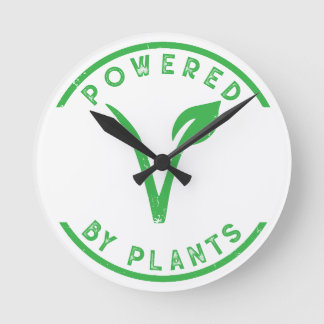Aangedreven door Planten Ronde Klok