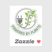 Aangedreven door Planten Sticker (Vel)