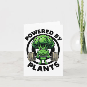 Aangedreven door Planten Vegan Atlete Vegan Gym Ve Kaart
