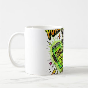 Aangedreven Door Pure Wilde Energie Grappige Wasbe Koffiemok