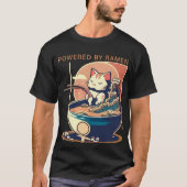Aangedreven door Ramen Cat T-shirt (Voorkant)