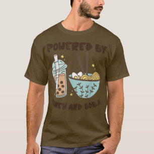Aangedreven door Ramen en Boba Tea Japans voedseld T-shirt
