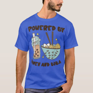 Aangedreven door Ramen en Boba Tea Japans voedseld T-shirt