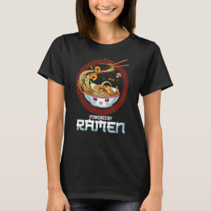 Aangedreven door Ramen Koreaanse noedelsoep Japans T-shirt