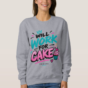 Aangedreven door Snacks Dames Sweatshirt Leuke F