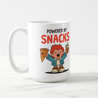 Aangedreven door snacks - Schattige Cartoon Food L Koffiemok