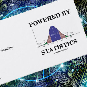 Aangedreven door statistieken (Bell Curve Attitude Visitekaartje