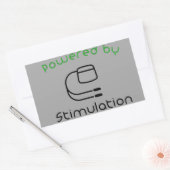 Aangedreven door Stimulatiesticker Rechthoekige Sticker (Envelop)