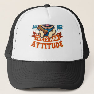 Aangedreven Door Treats En Attitude Franse Bulldog Trucker Pet