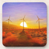 Aangedreven door wind drankjes onderzetter (Voorkant)