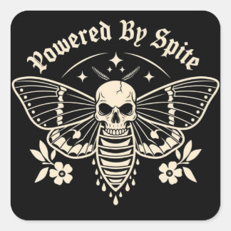 "Aangedreven door wrok" sticker