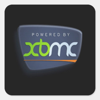 Aangedreven door XBMC-stickers Vierkante Sticker