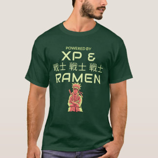 Aangedreven door XP en Ramen T-shirt
