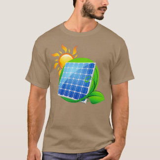 Aangedreven door zonnepanelen 2 t-shirt