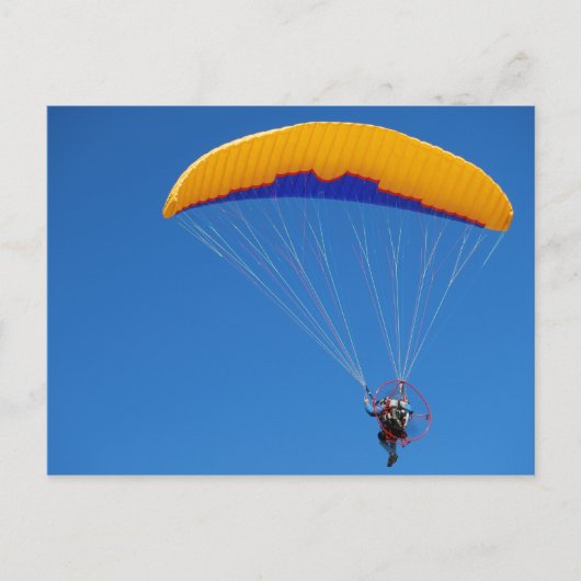 Aangedreven Paraglider Briefkaart (Voorkant)