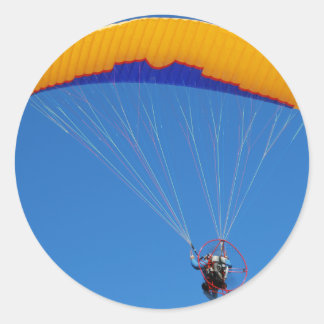 Aangedreven Paraglider Ronde Sticker