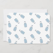 Aangekomen binnenkort vliegtuig Baby shower uitnod Kaart (Achterkant)