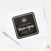 Aangelapt in Vermont Gold Leaf Maple Syrup 1,5 inc Vierkante Sticker (Envelop)