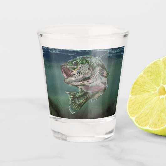 Aangelokt Shot Glas (Voorkant)