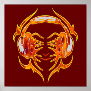 Aangemaakt voor muziek poster