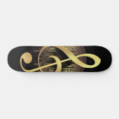 Aangenaam deuntje - Goud Skateboard (Horizontaal)