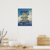 Aangenaam in Gods zicht Psalm 19:14 Bijbelvers Poster (Keuken)