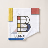 Aangenaam neoplasticisme Art Monogram. Brief B Bad Handdoek (Wasdoekje)