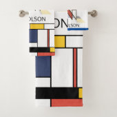 Aangenaam neoplasticisme Art Monogram. Brief N Bad Handdoek (Insitu)