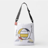 Aangenaam neoplasticisme Art Monogram. Brief O Crossbody Tas (Voorkant)