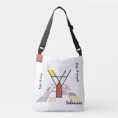 Aangenaam neoplasticisme Art Monogram. Brief Y Crossbody Tas (Voorkant)