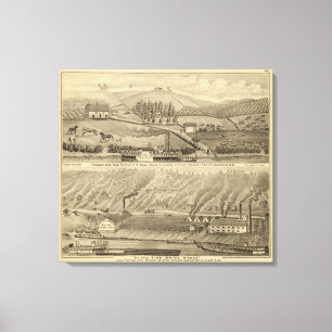 Aangenaam Uitzicht Boerderij Canvas Afdruk