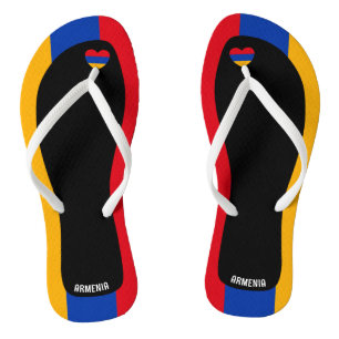 Aangename Armeense Vlagkleuren Patriottisch Teenslippers